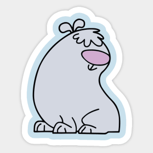 2 stupid dogs Sticker